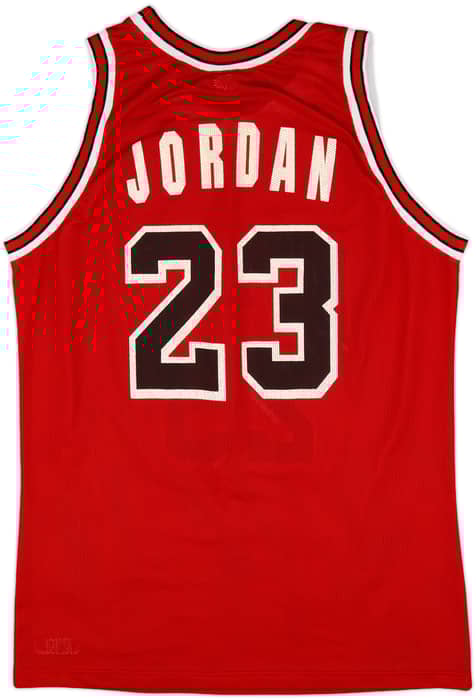 1990-91 Chicago Bulls Jordan #23 Champion Away Jersey - 7/10 - (XL)