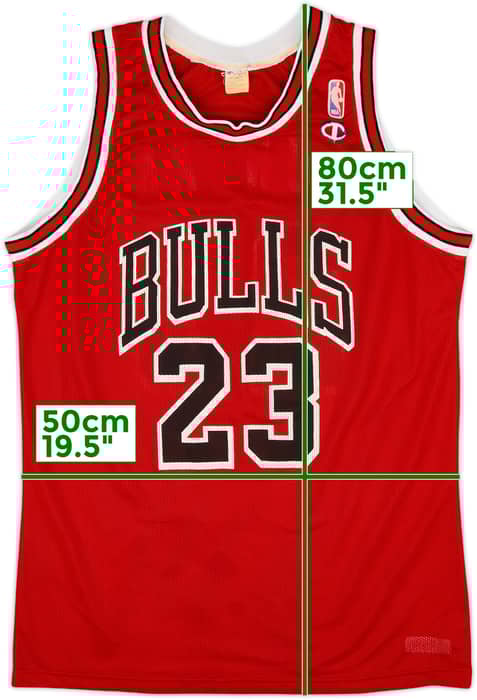 1990-91 Chicago Bulls Jordan #23 Champion Away Jersey - 7/10 - (XL)