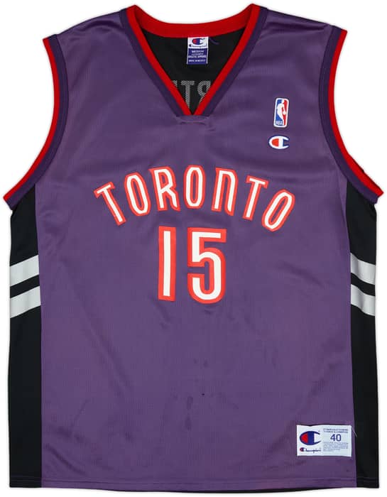 1999-02 Toronto Raptors Carter #15 Champion Away Jersey - 5/10 - (M)