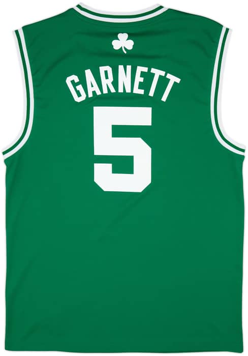 2010-13 Boston Celtics Garnett #5 adidas Away Jersey - 9/10 - (M)