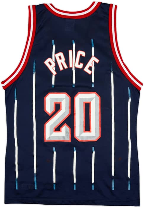 1996-99 Houston Rockets Price #20 Champion Away Jersey - 7/10 - (M)