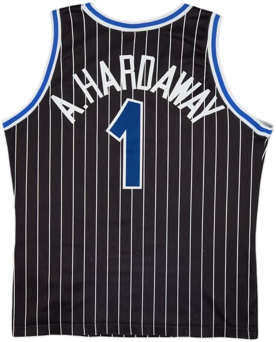 1993-94 Orlando Magic A.Hardaway #1 Champion Away Jersey - 7/10 - (XL)