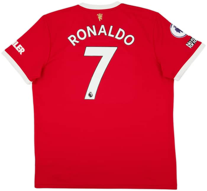 2021-22 Manchester United Home Shirt Ronaldo #7 - 8/10 - (XL)