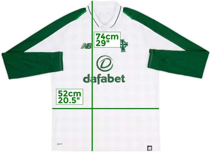 2018-19 Celtic Away L/S Shirt - 6/10 - (M)