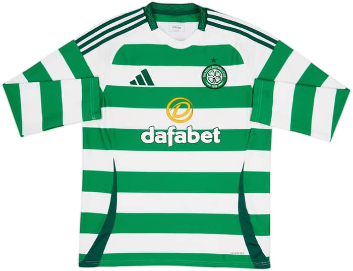 2024-25 Celtic Home L/S Shirt - 6/10 - (L)