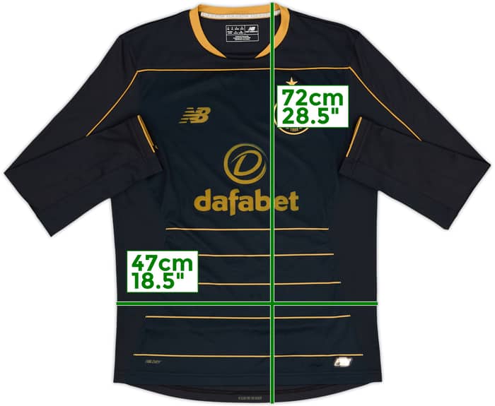 2016-17 Celtic Away L/S Shirt - 6/10 - (S)