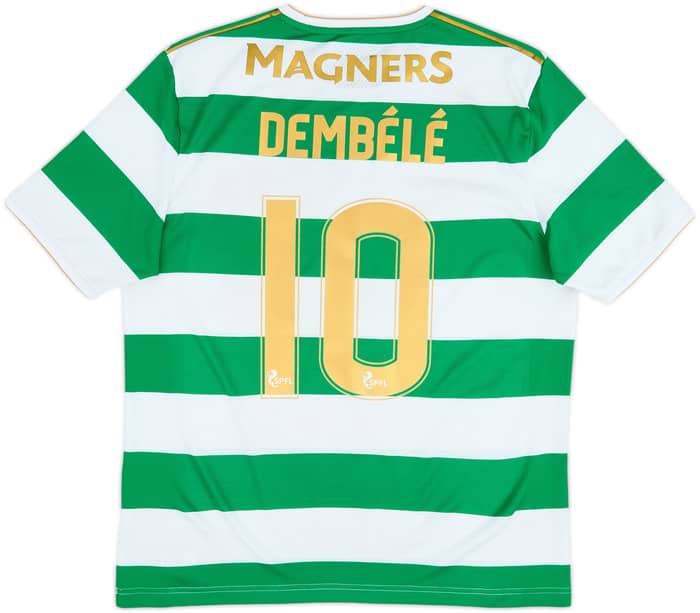 2017-18 Celtic 'Lisbon Lions 50th Anniversary' Home Shirt Dembele #10 - 8/10 - (M)