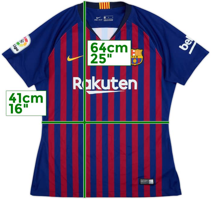 2018-19 Barcelona Home Shirt - 9/10 - (Women's M)