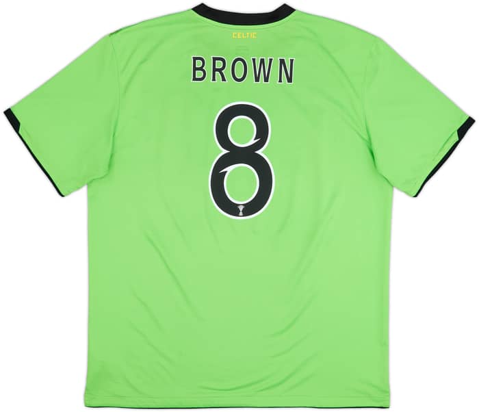 2010-11 Celtic Away Shirt Brown #8 - 8/10 - (XL)