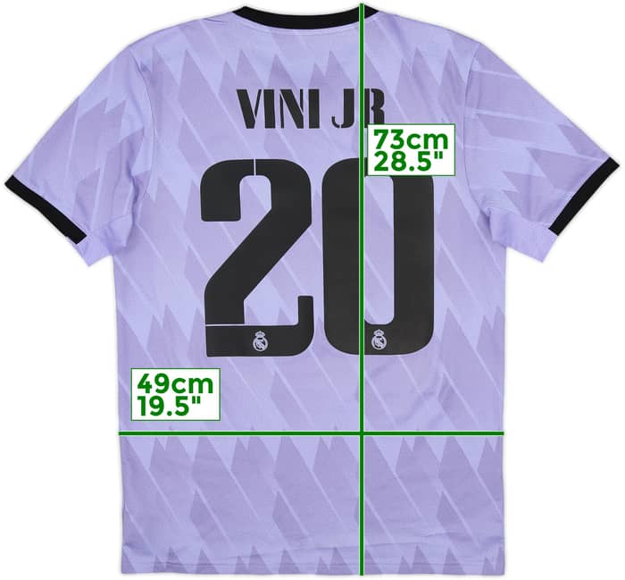2022-23 Real Madrid Away Shirt Vini Jr #20 - 9/10 - (M)