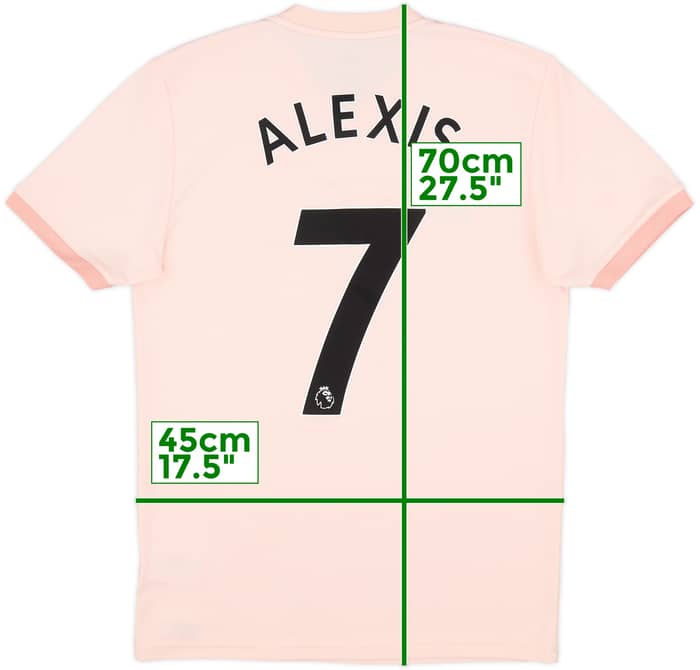 2018-19 Manchester United Away Shirt Alexis #7 - 6/10 - (S)