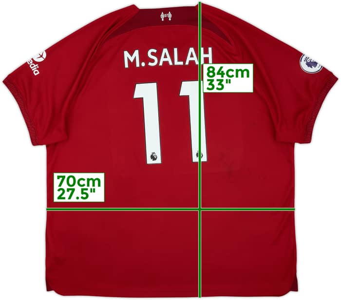 2022-23 Liverpool Camiseta de local M.Salah #11 - 9/10 - (3XL)