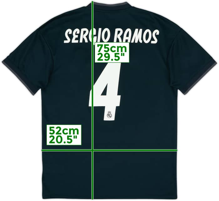 2018-19 Real Madrid Away Shirt Sergio Ramos #4 - 9/10 - (M)