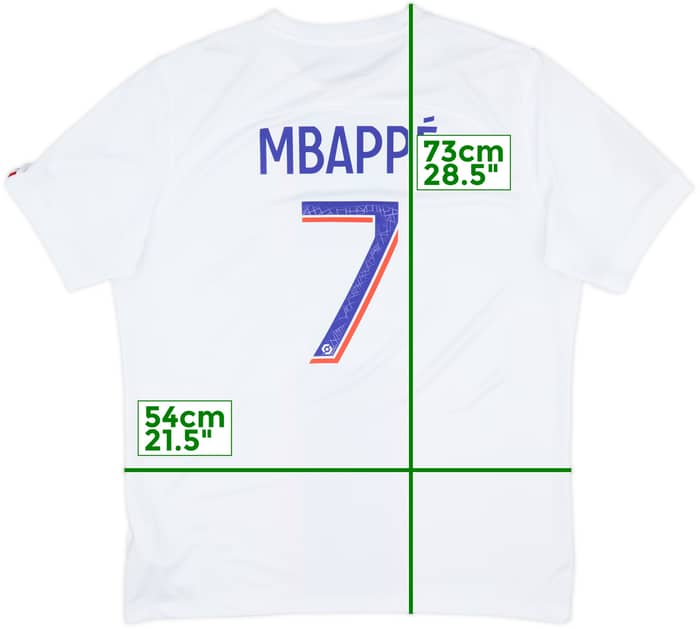 2022-23 Paris Saint-Germain Away Shirt Mbappe #7 - 8/10 - (L)