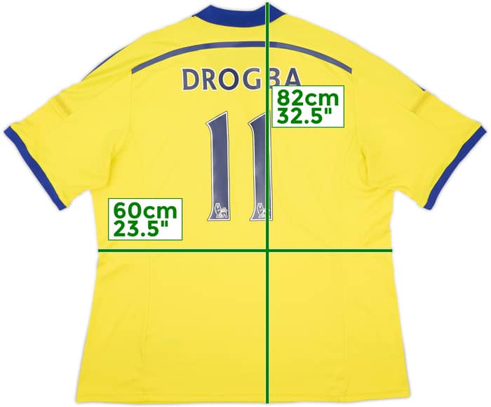 2014-15 Chelsea Away Shirt Drogba #11 - 9/10 - (XXL)