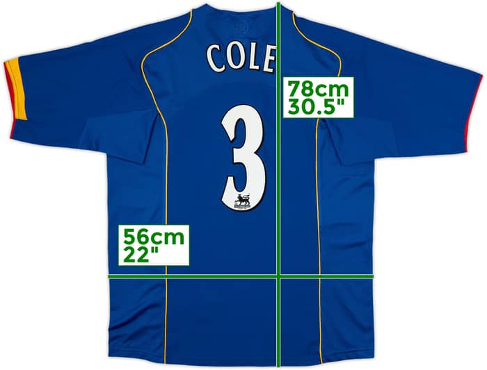 2004-06 Arsenal Away Shirt Cole #3 - 10/10 - (L)