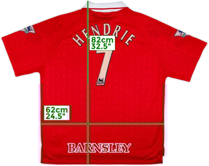 1997-98 Barnsley Home Shirt Hendrie #7 - 6/10 - (XL)