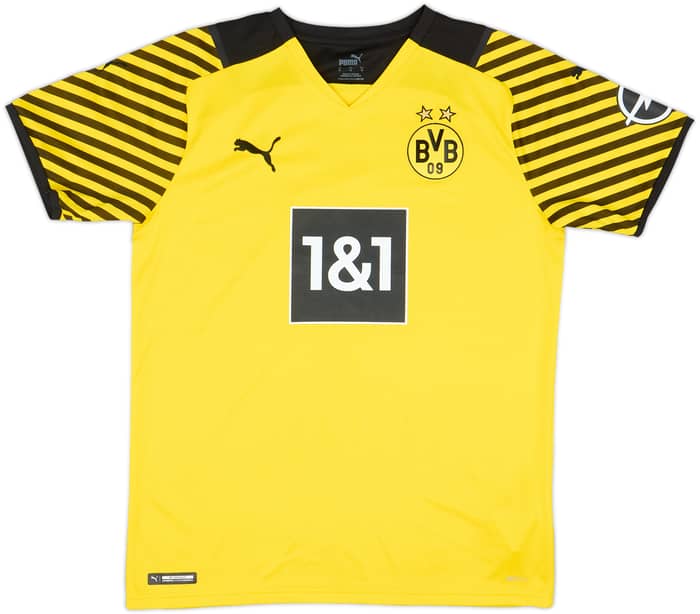 2021-22 Borussia Dortmund Home Shirt Haaland #9 - 8/10 - (M)