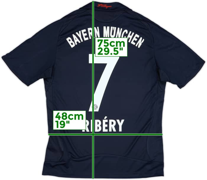 2008-09 Bayern Munich Away Shirt Ribery #7 - 6/10 - (M)