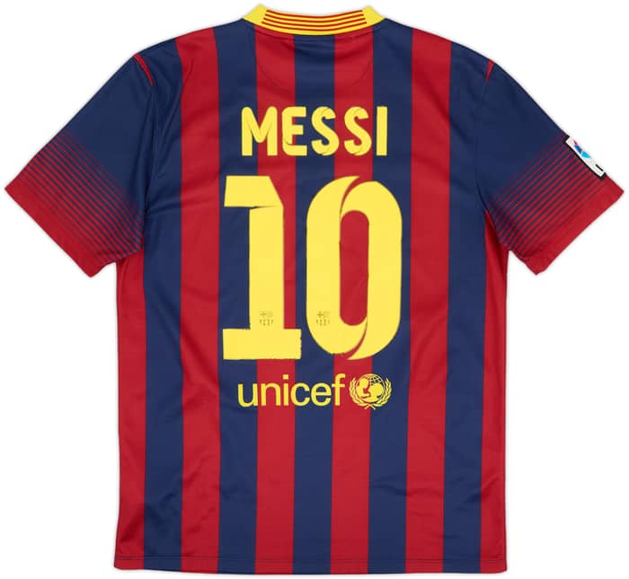 2013-14 Barcelona Home Shirt Messi #10 - 7/10 - (M)