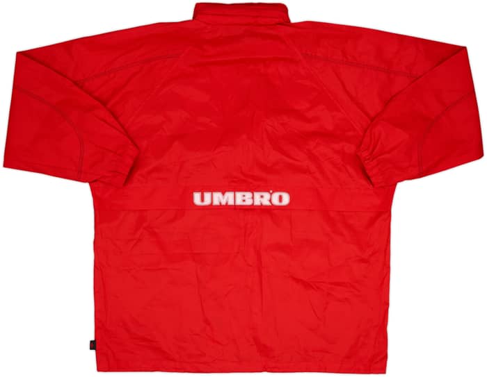 1998-99 Manchester United Umbro Hooded Rain Jacket - 8/10 - (L)