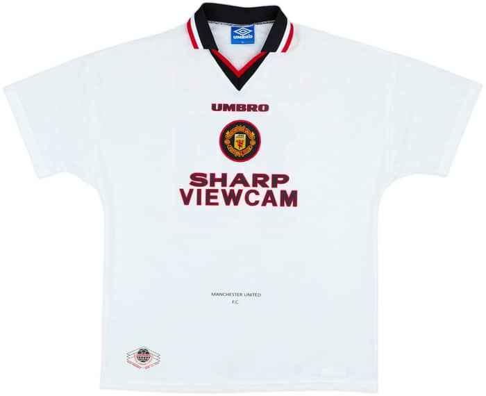 1996-97 Manchester United Away Shirt Beckham #10 - 8/10 - (XL)