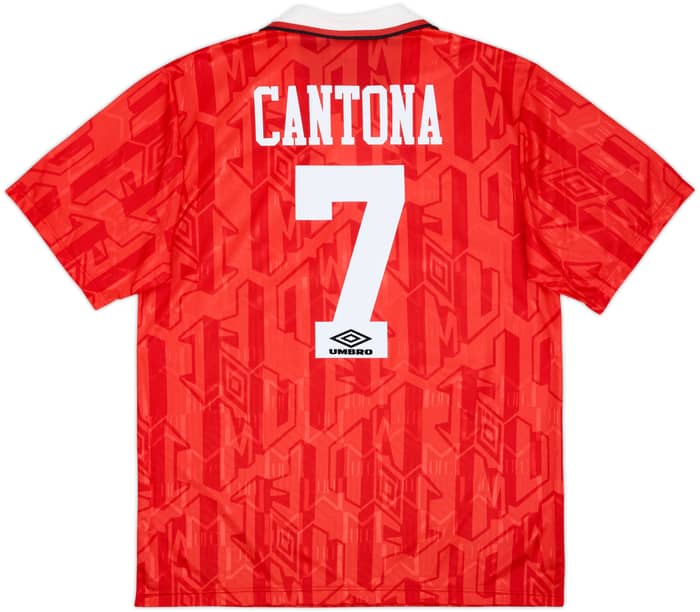 1992-94 Manchester United Home Shirt Cantona #7 - 9/10 - (L)
