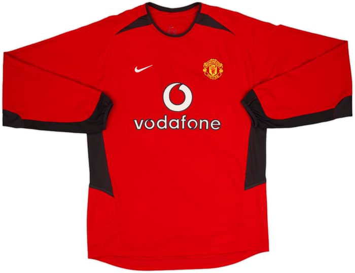 2002-04 Manchester United Home L/S Shirt Ronaldo #7 - 5/10 - (M)