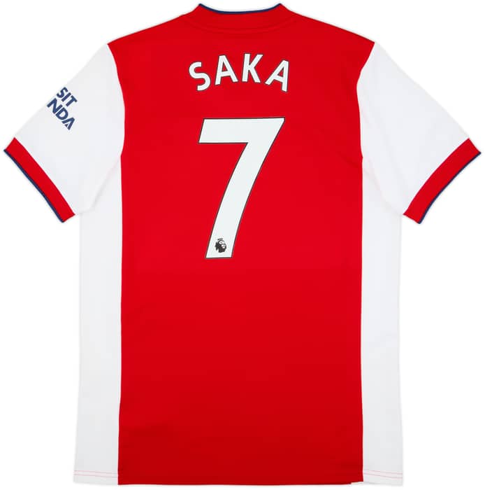 2021-22 Arsenal Home Shirt Saka #7 - 8/10 - (L)