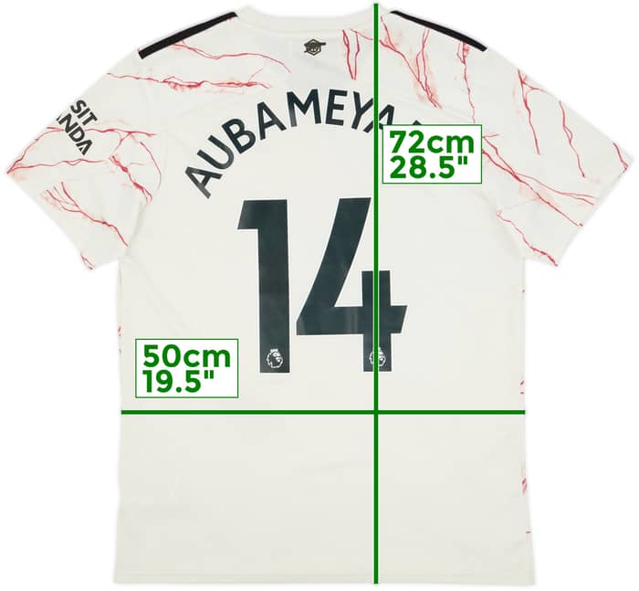 2020-21 Arsenal Away Shirt Aubameyang #14 - 6/10 - (L)