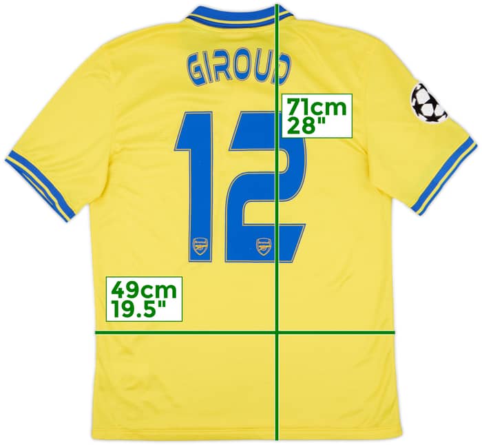 2013-14 Arsenal Away Shirt Giroud #12 - 6/10 - (M)