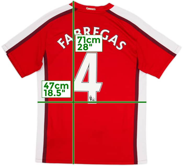 2008-10 Arsenal Home Shirt Fabregas #4 - 6/10 - (S)