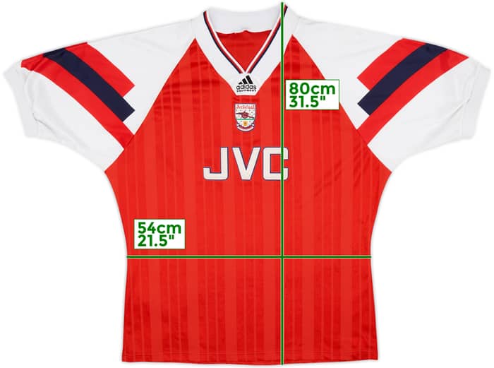 1992-94 Arsenal Home Shirt - 5/10 - (XXL)