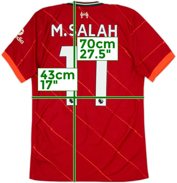 2021-22 Liverpool Authentic Home Shirt M.Salah #11 - 8/10 - (S)