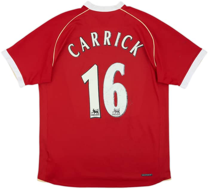 2006-07 Manchester United Home Shirt Carrick #16 - 5/10 - (L)