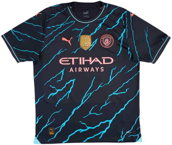 2023-24 Manchester City Third Shirt Haaland #9 - 8/10 - (L)