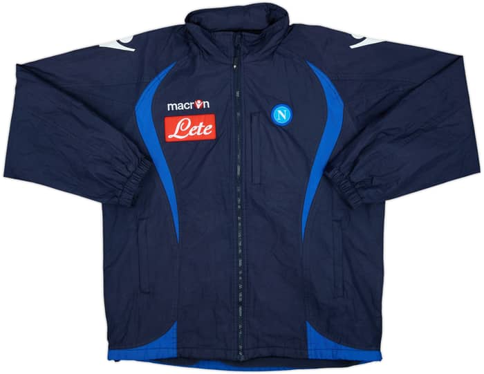 2009-10 Napoli Macron Hooded Rain Jacket - 7/10 - (XXL)