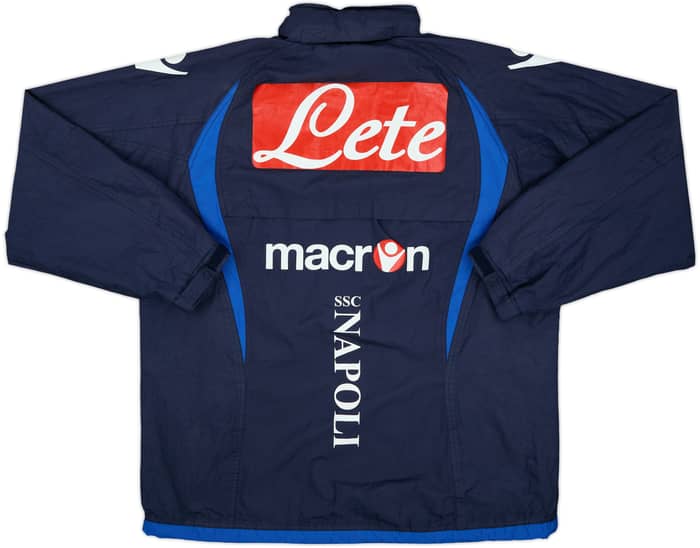 2009-10 Napoli Macron Hooded Rain Jacket - 7/10 - (XXL)