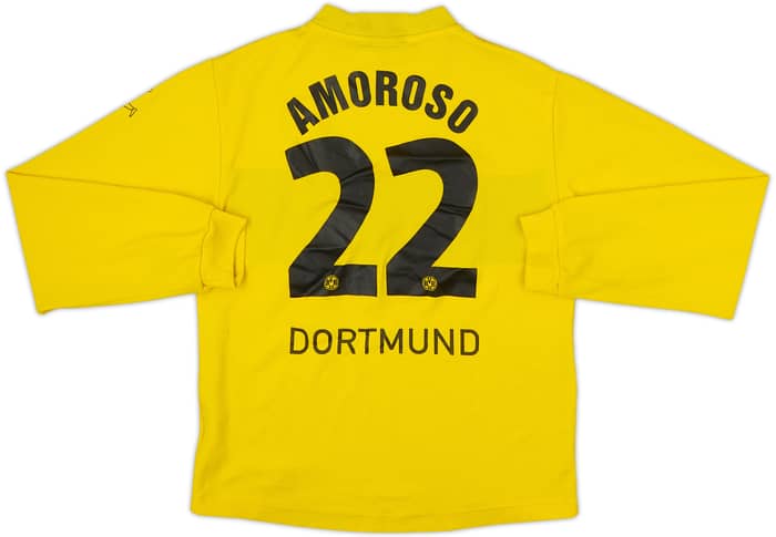 2002-03 Borussia Dortmund Home L/S Shirt Amoroso #22 - 5/10 - (M.Boys)