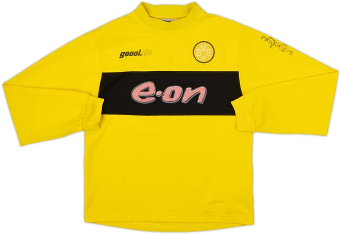 2002-03 Borussia Dortmund Home L/S Shirt Amoroso #22 - 5/10 - (M.Boys)