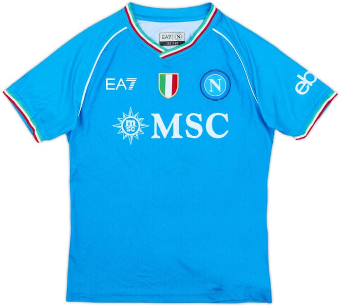 2023-24 Napoli Home Shirt - 9/10 - (S.Boys)