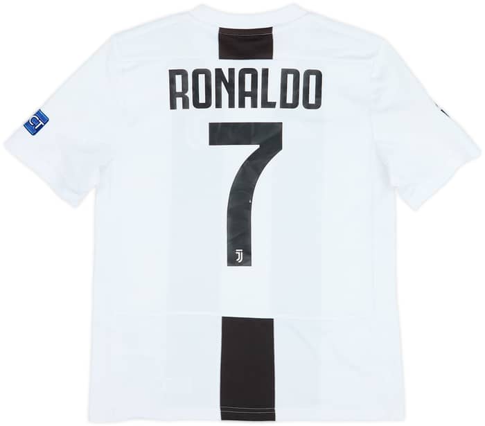 2018-19 Juventus Home Shirt Ronaldo #7 - 6/10 - (M.Boys)
