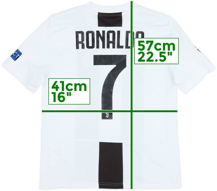 2018-19 Juventus Home Shirt Ronaldo #7 - 6/10 - (M.Boys)