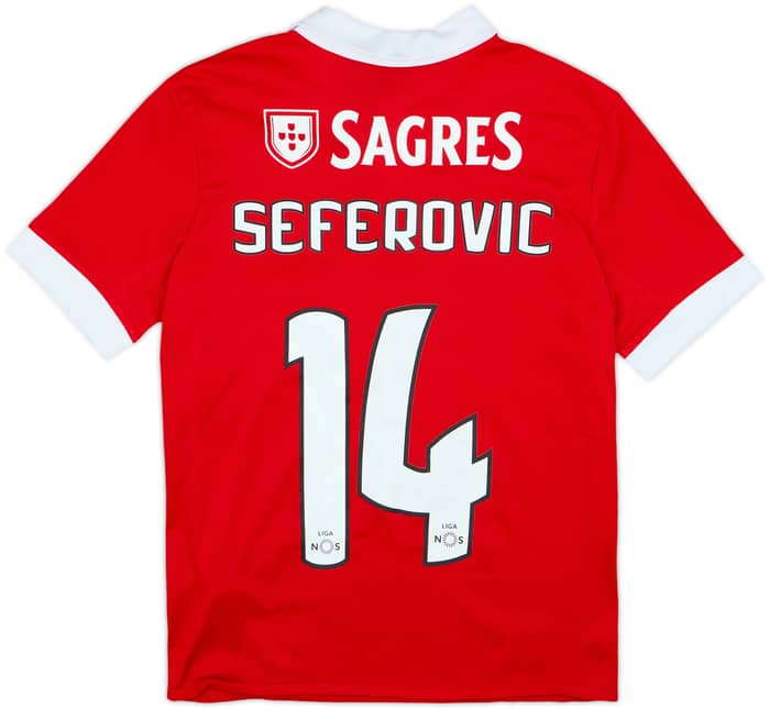 2017-18 Benfica Home Shirt Seferovic #14 - 10/10 - (M.Boys)