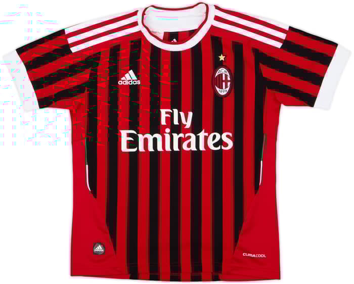 2011-12 AC Milan Home Shirt - 9/10 - (S.Boys)