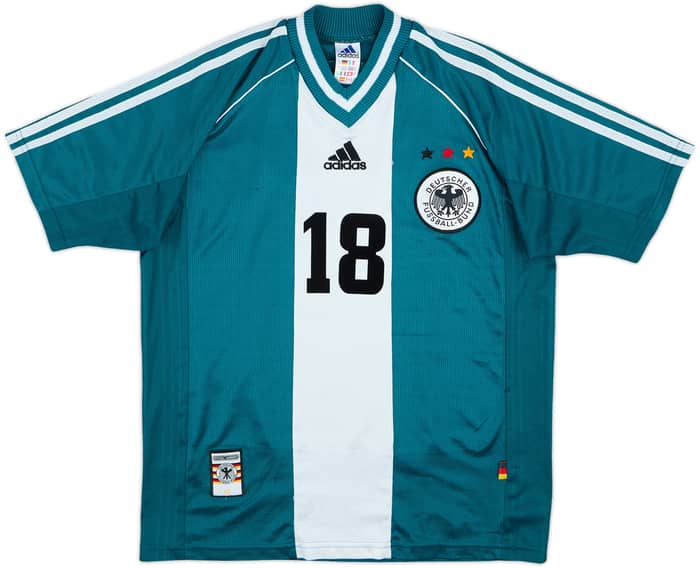 1998-00 Germany Away Shirt Klinsmann #18 - 6/10 - (XL.Boys)