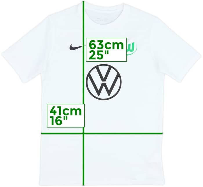 2020-21 Wolfsburg Nike Training Shirt - 6/10 - (L.Boys)