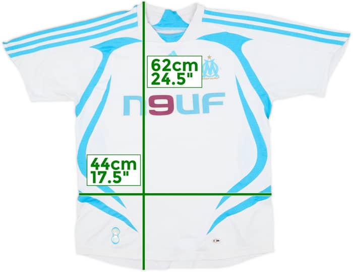 2007-08 Olympique Marseille Home Shirt - 5/10 - (M.Boys)