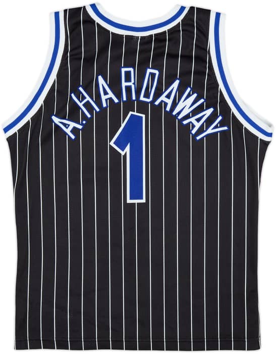 1993-94 Orlando Magic A.Hardaway #1 Champion Away Jersey - 9/10 - (XL.Boys)