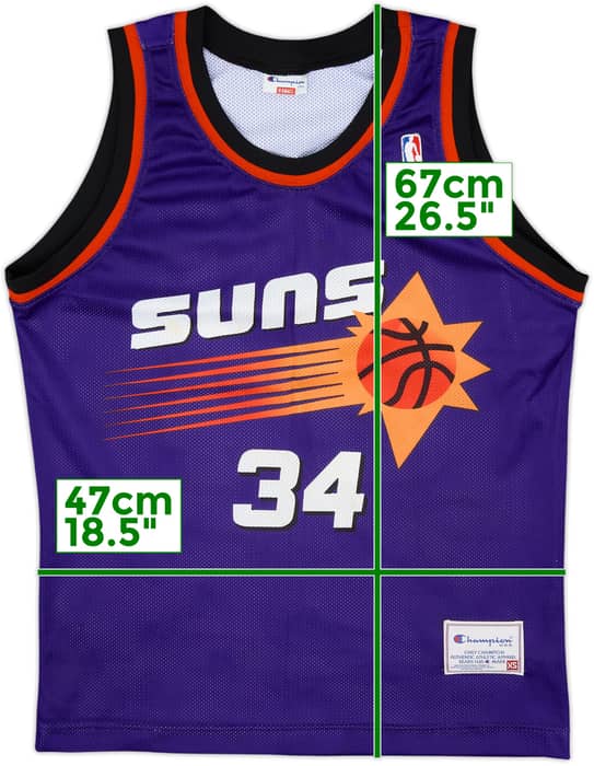 1992-96 Phoenix Suns Barkley #34 Champion Away Jersey - 7/10 - (XS)